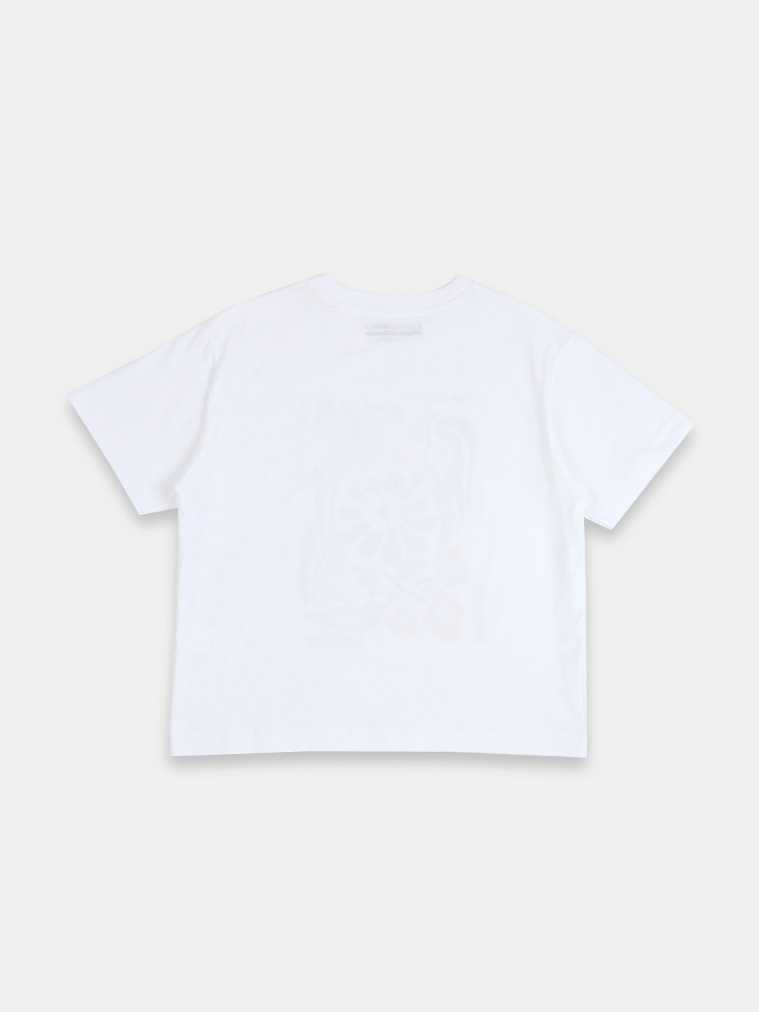Women's White 100% Organic Cotton Regular Fit Tshirt