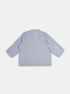Women's Light Blue 100% Linen Regular Fit Blouse
