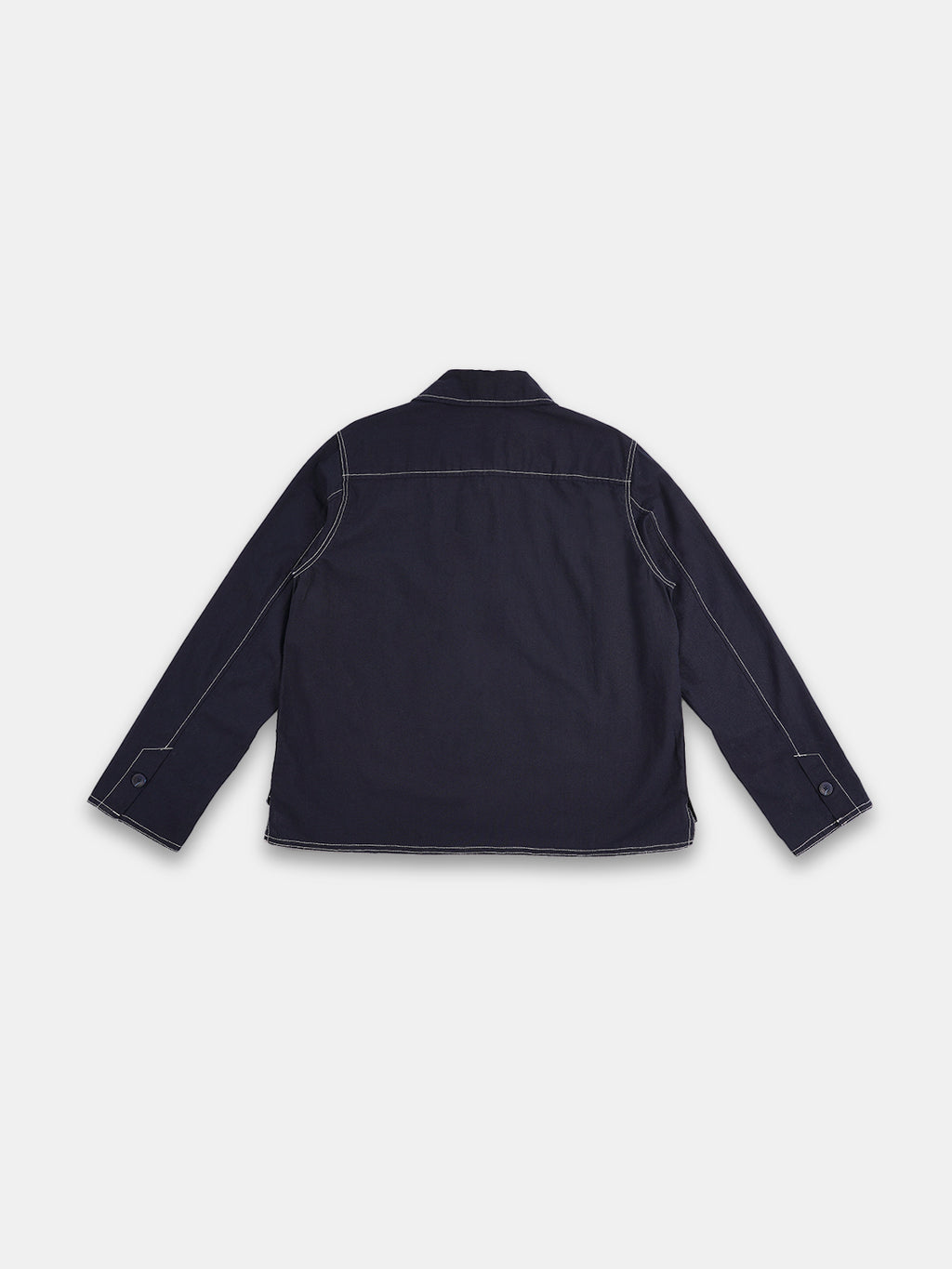 Women's Cotton Linen Regular Fit Jacket Navy