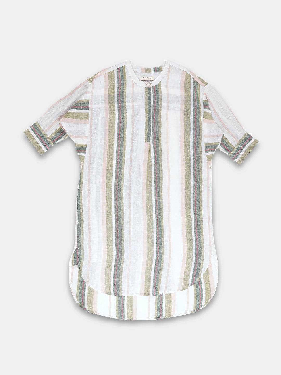 Women's 100% Linen Boxy Fit Blouse Multi