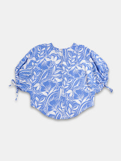 Women's 100% Cotton Regular Fit Blouse Blue