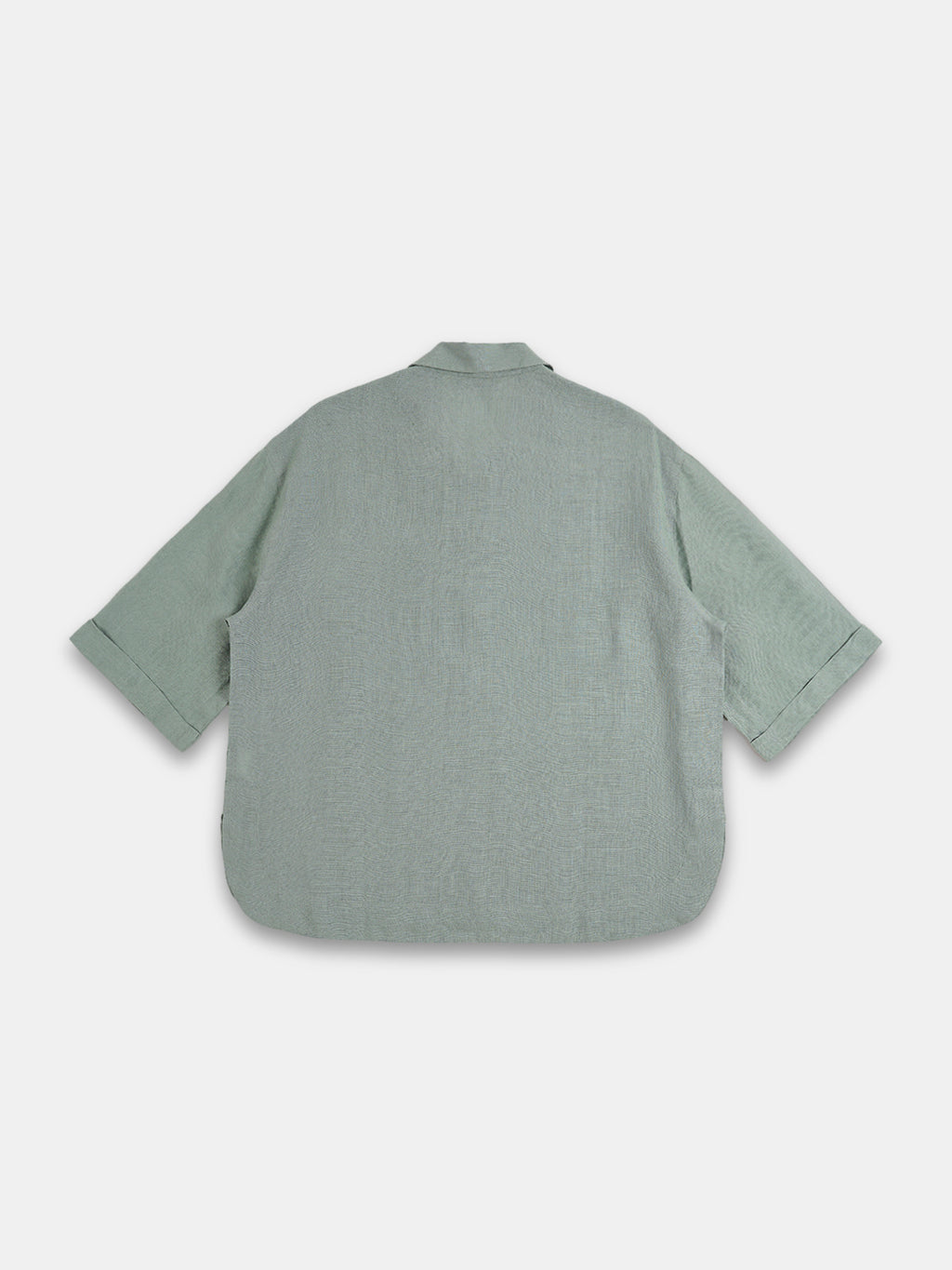 Women's 100% Linen Boxy Fit Blouse Green
