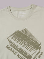 Men's Green 100% Organic Cotton Regular Fit Tshirt