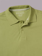 Men's Green 100% Organic Cotton Regular Fit Tshirt