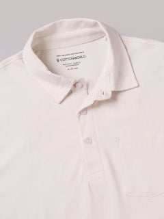 Men's 100% Organic Cotton Regular Fit Tshirt Natural