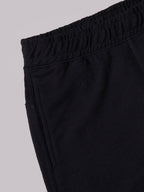 Men's Black 100% Organic Cotton Regular Fit Knit Shorts