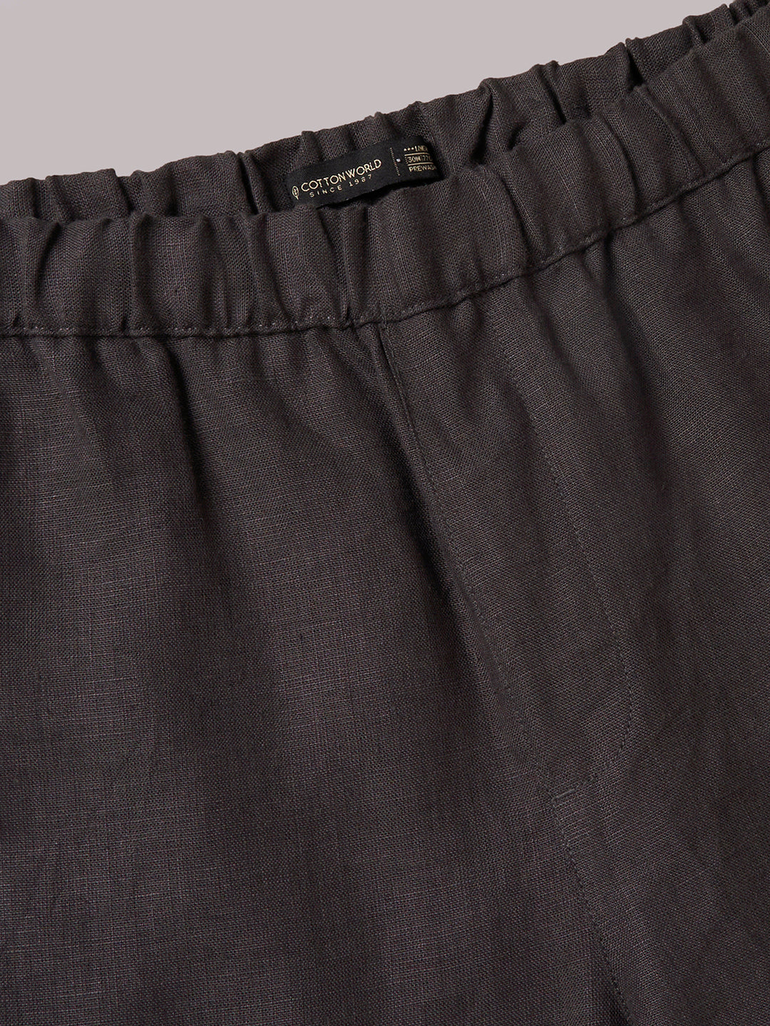 Men's Slate 100% Linen Loose Fit Pant