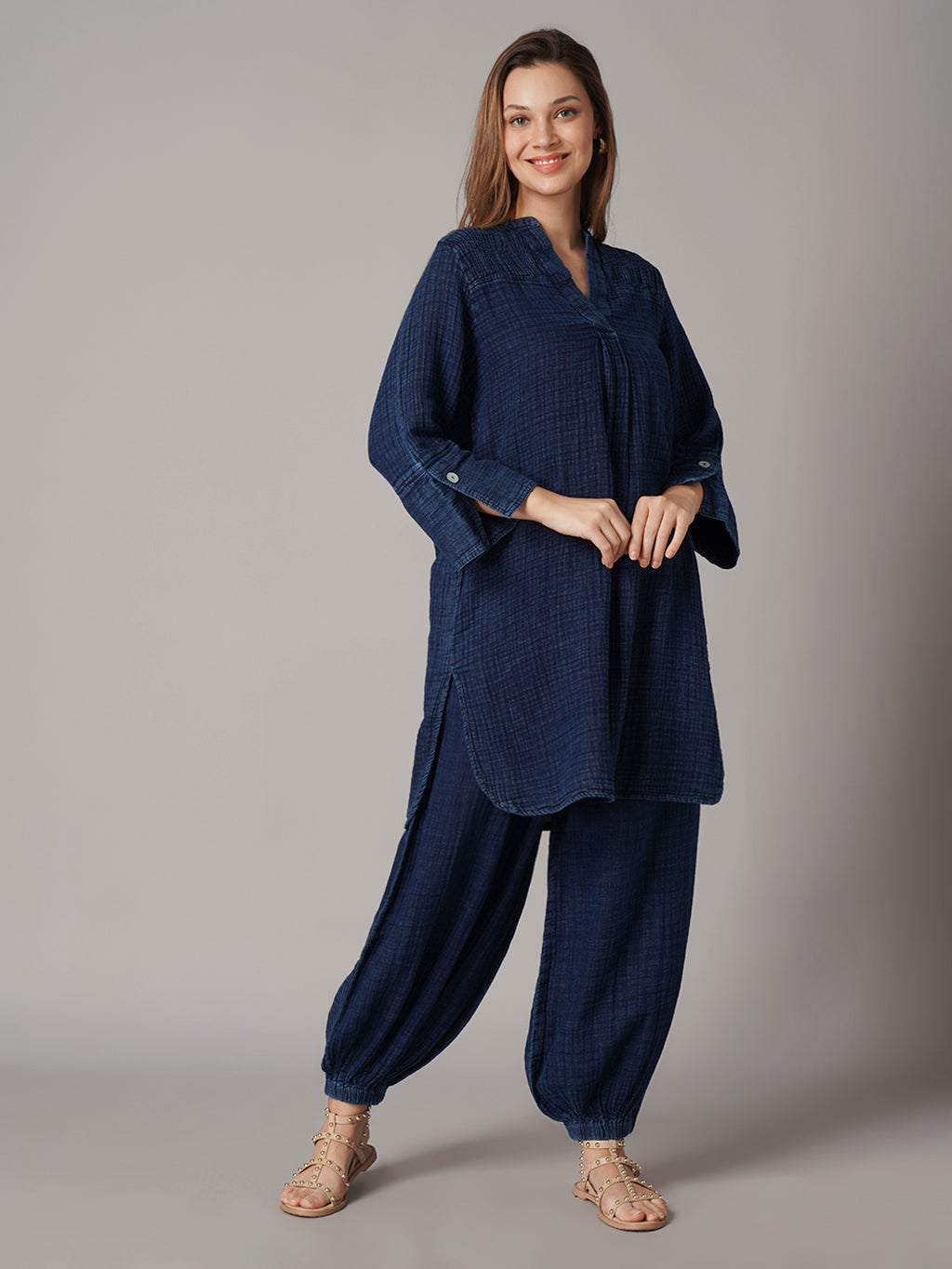 Women's Denim 100% Cotton Regular Fit Blouse