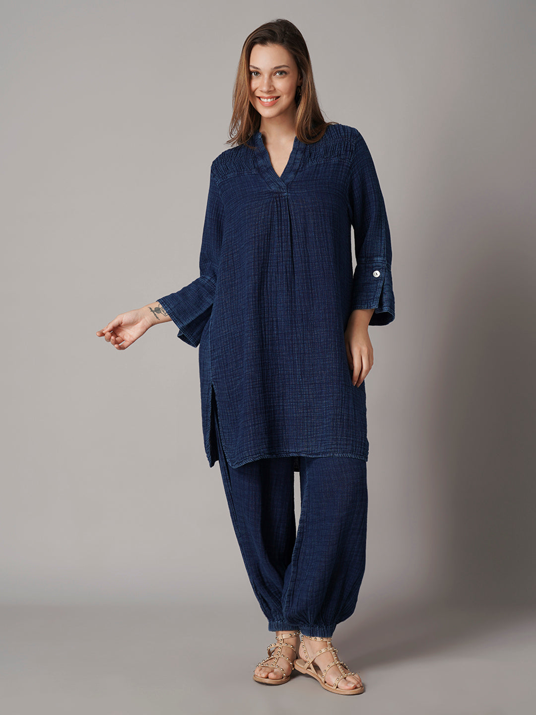 Women's Denim 100% Cotton Regular Fit Blouse