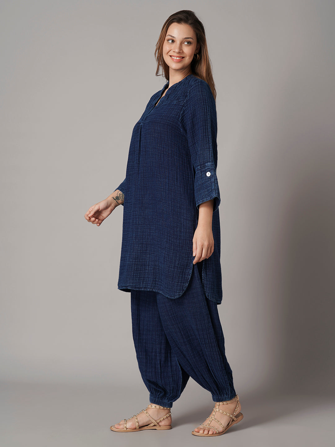 Women's Denim 100% Cotton Regular Fit Blouse