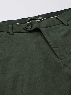 Men’s Linen Regular Fit Pant Green