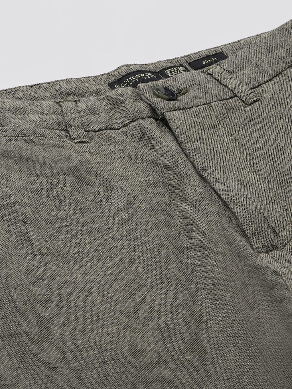 Men's Avenue Cotton Linen Slim Fit Pant