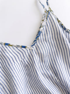 Women's Cotton Silk Regular Fit Dress Navy 1