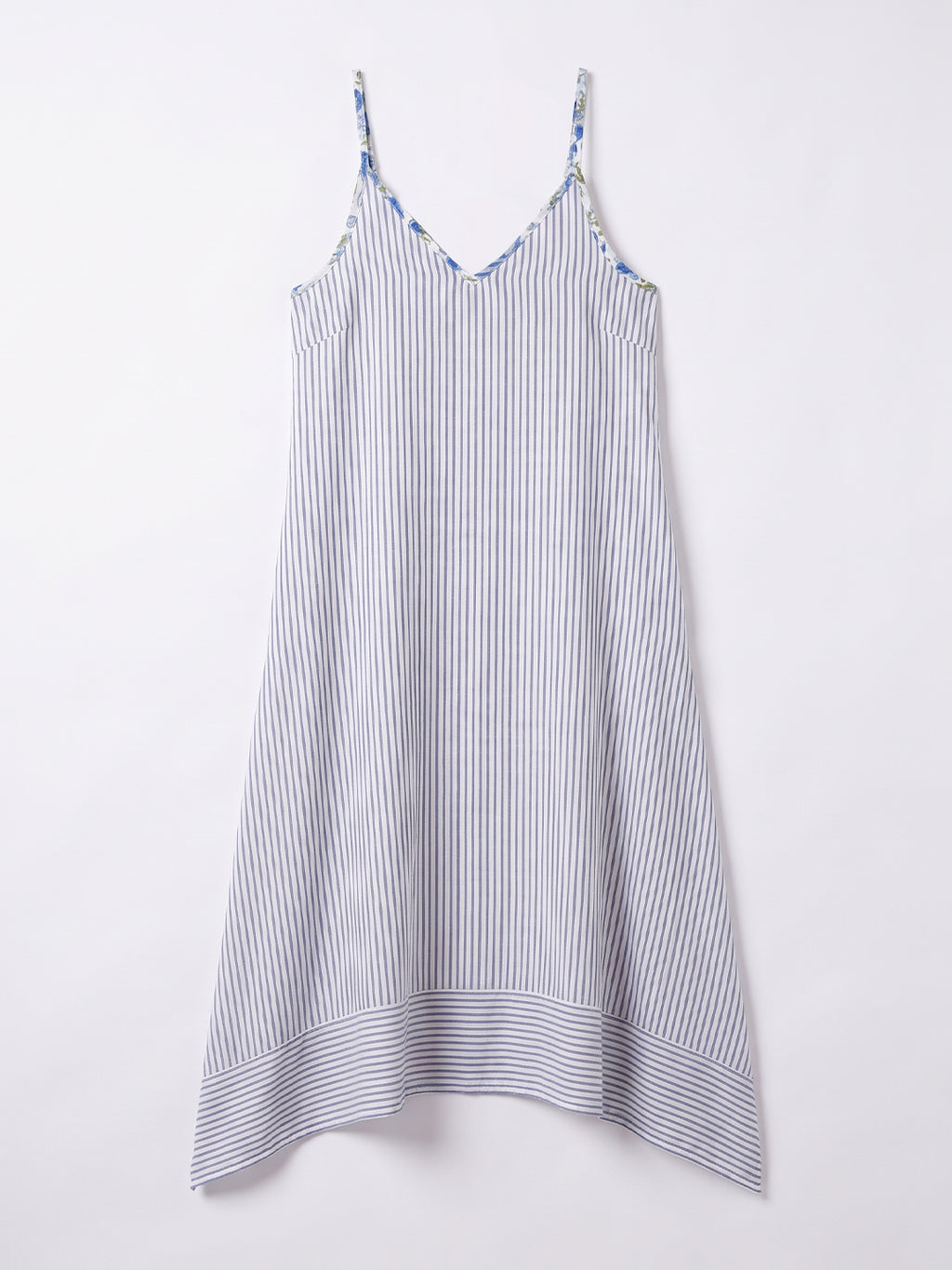 Women's Cotton Silk Regular Fit Dress Navy 1
