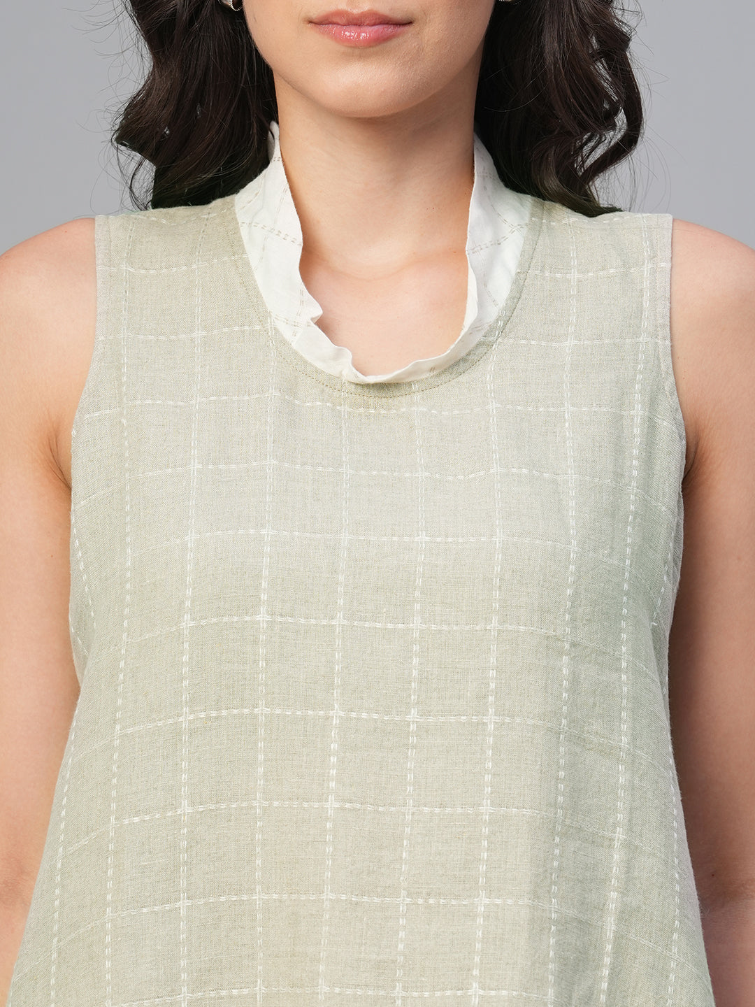 Women's Natural 100% Linen Regular Fit Blouse