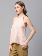 Women's Rose 100% Linen Regular Fit Blouse