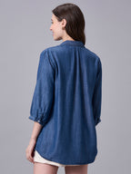 Women's Denim 100% Tencel Regular Fit Blouse