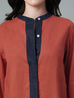 Women's Amber 100% Linen Regular Fit Blouse