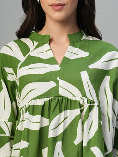 Women's Viscose Regular Fit Blouse Green