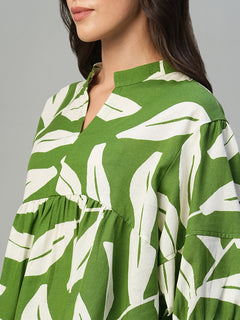 Women's Viscose Regular Fit Blouse Green