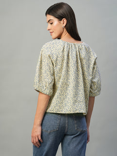 Women's Natural Linen Cotton Regular Fit Blouse