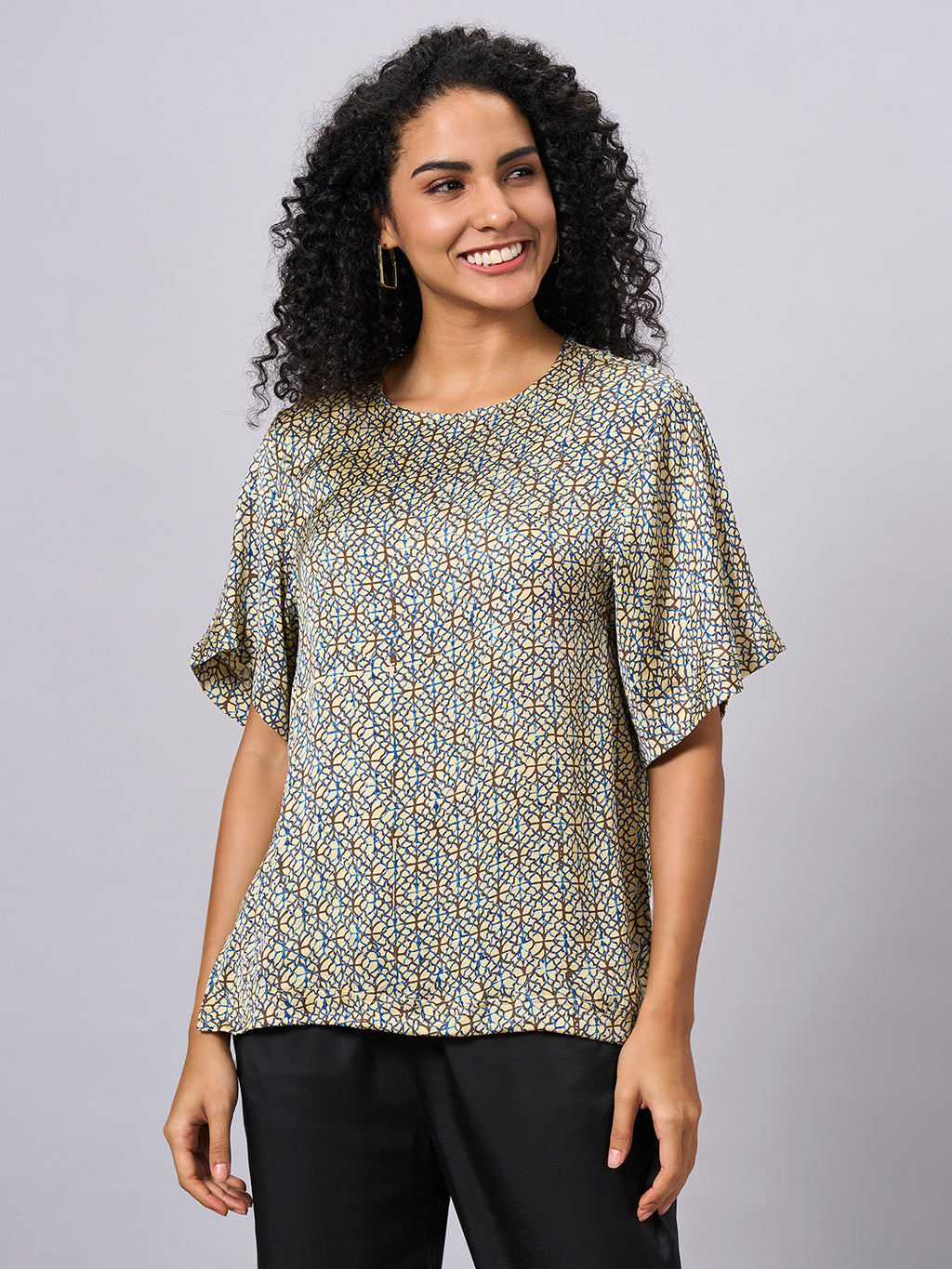 Women's Multi Modal Viscose Regular Fit Blouse