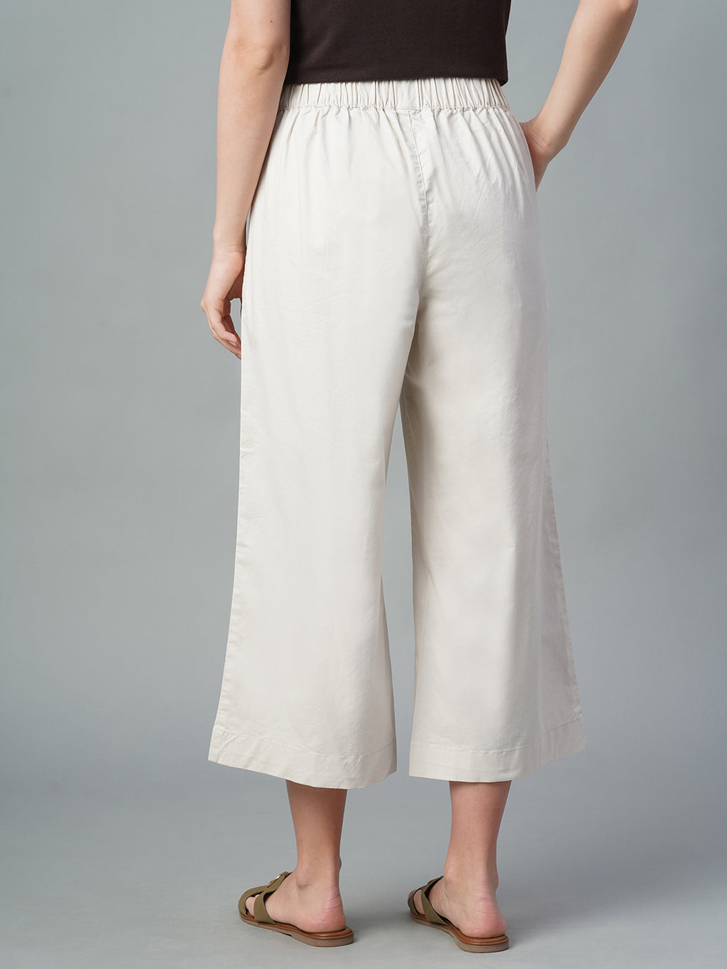 Women's Natural Cotton Lycra Regular Fit Culotte