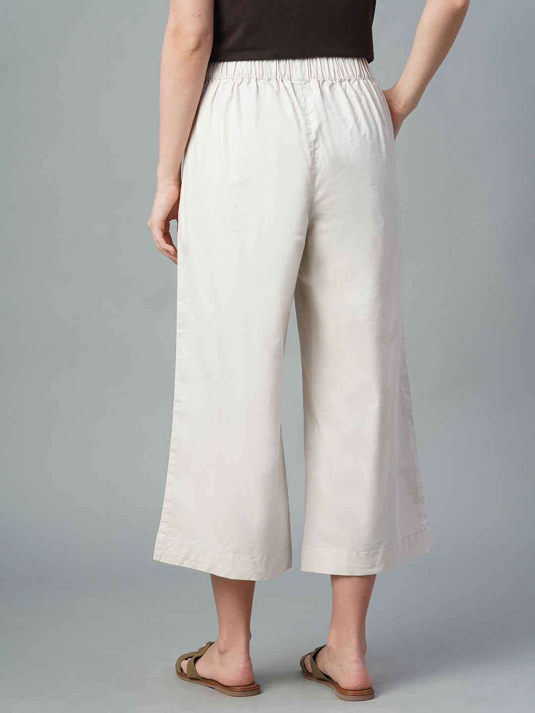 Women's Natural Cotton Lycra Regular Fit Culotte