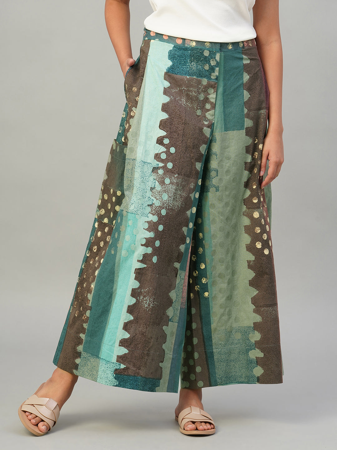 Women's Multi 100% Cotton Regular Fit Culotte