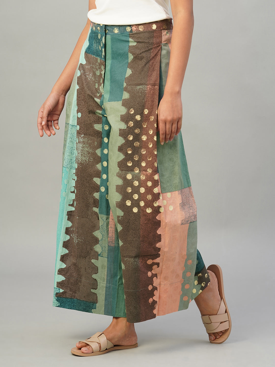 Women's Multi 100% Cotton Regular Fit Culotte