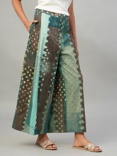 Women's 100% Cotton Regular Fit Culotte Multi