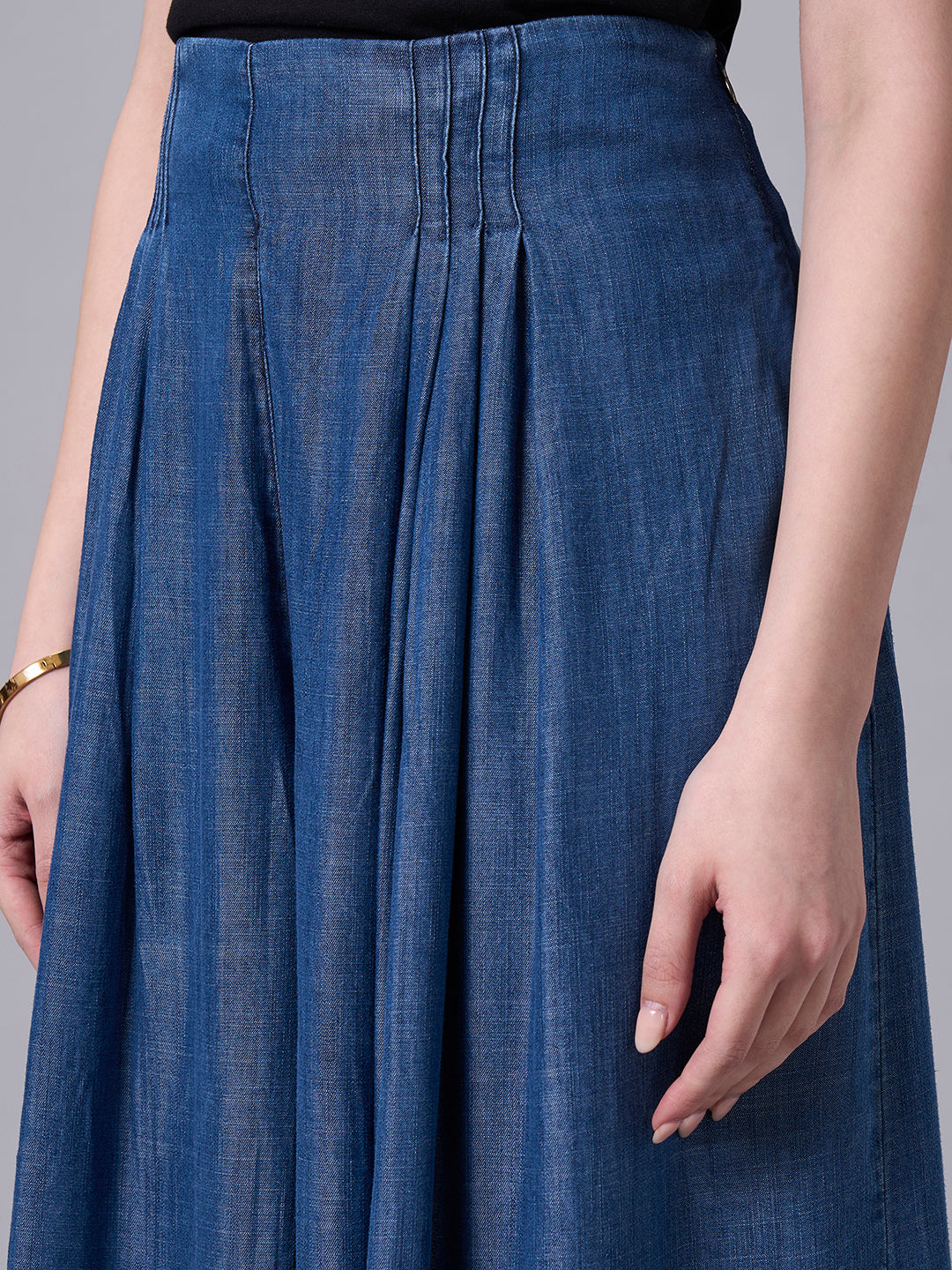 Women's Denim 100% Tencel Regular Fit Culotte