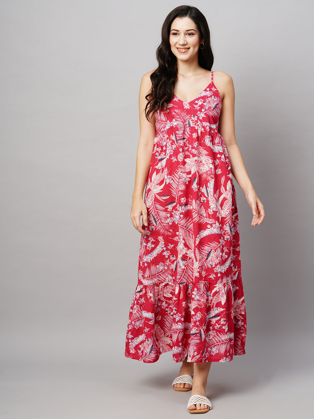 Women's Flax Pink Regular Fit Dress