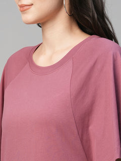 Women’s Cotton Loose Fit Dress Wine
