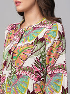 Women's Multi 100% Cotton Regular Fit Dress