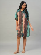 Women's Multi 100% Cotton Boxy Fit Dress