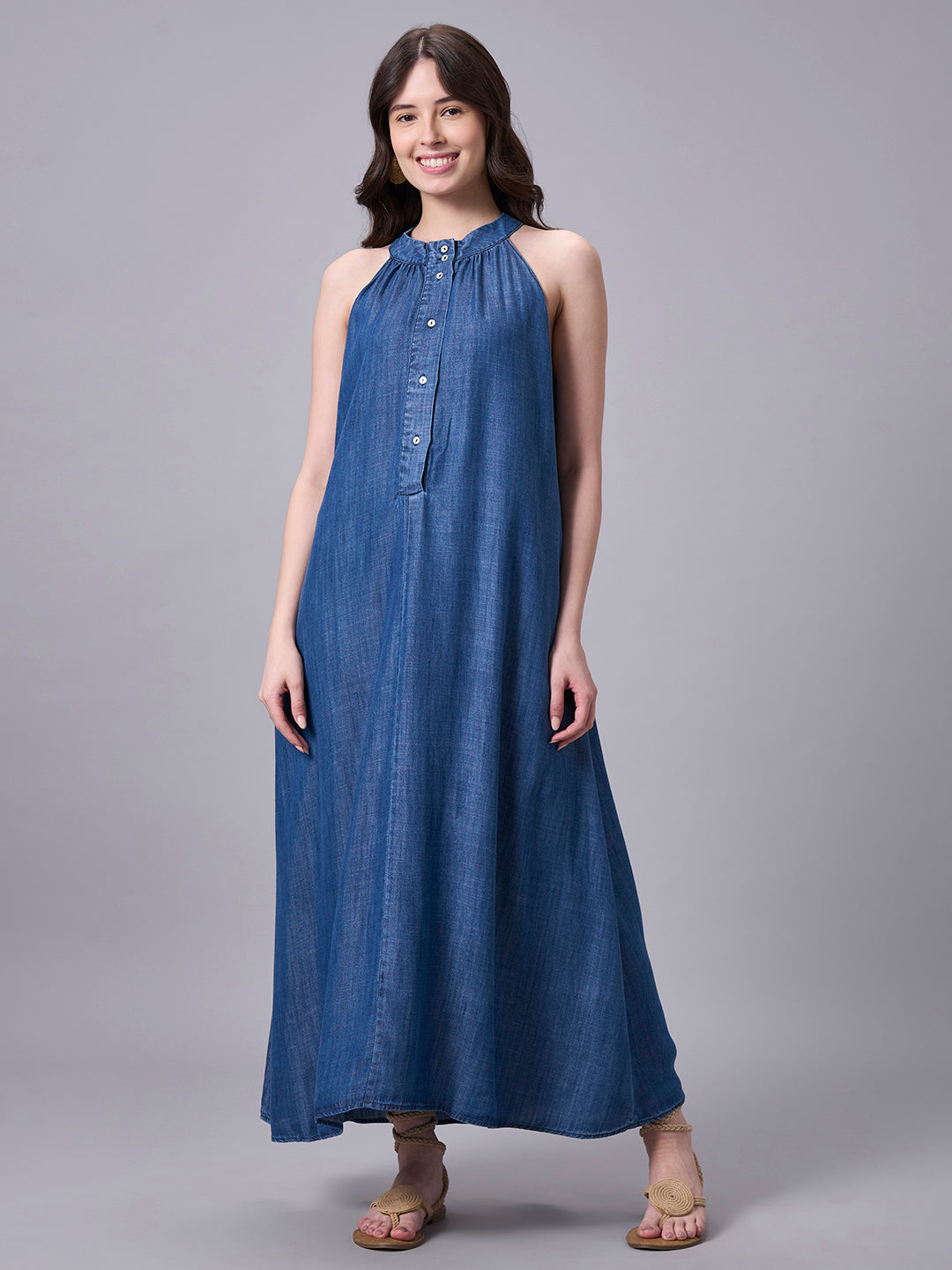 Women's Denim 100% Tencel Regular Fit Dress