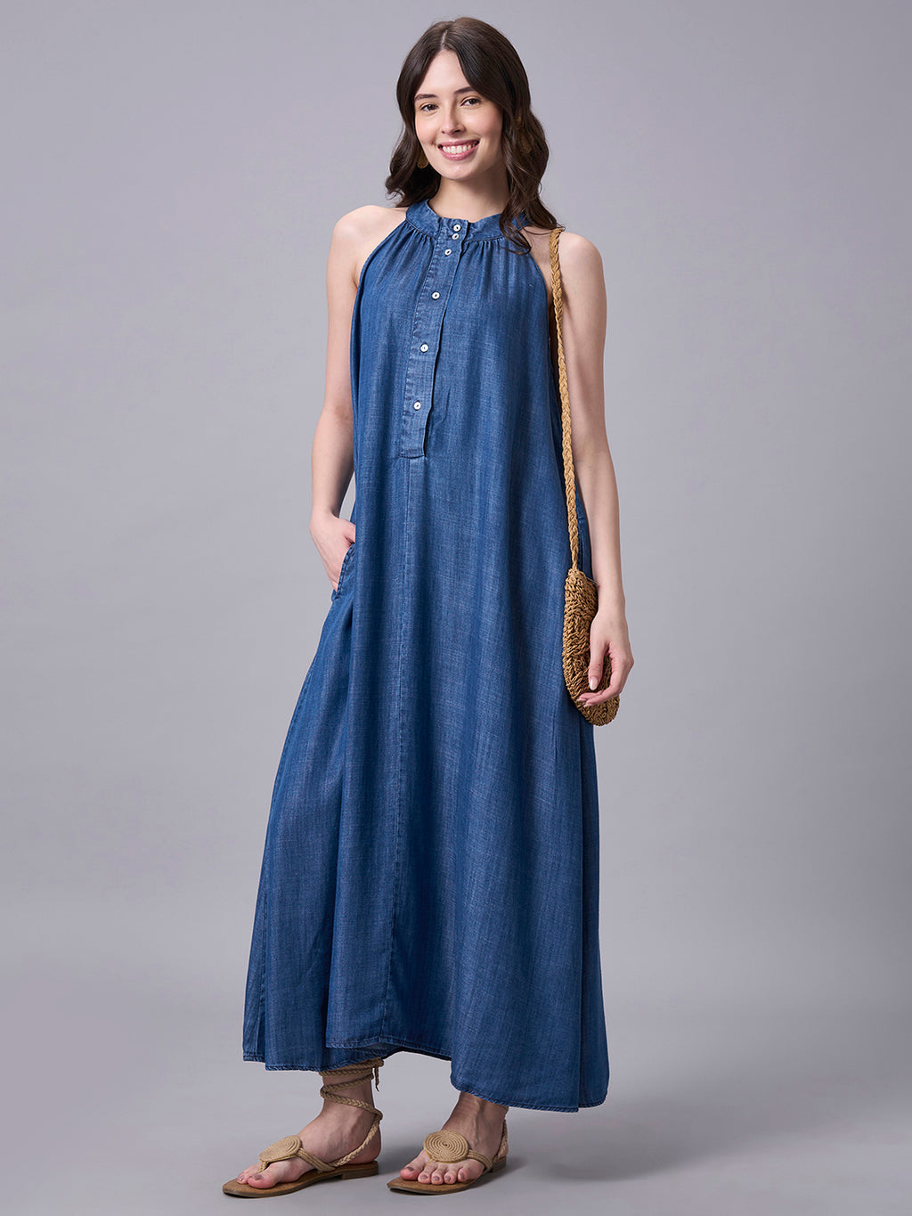 Women's Denim 100% Tencel Regular Fit Dress