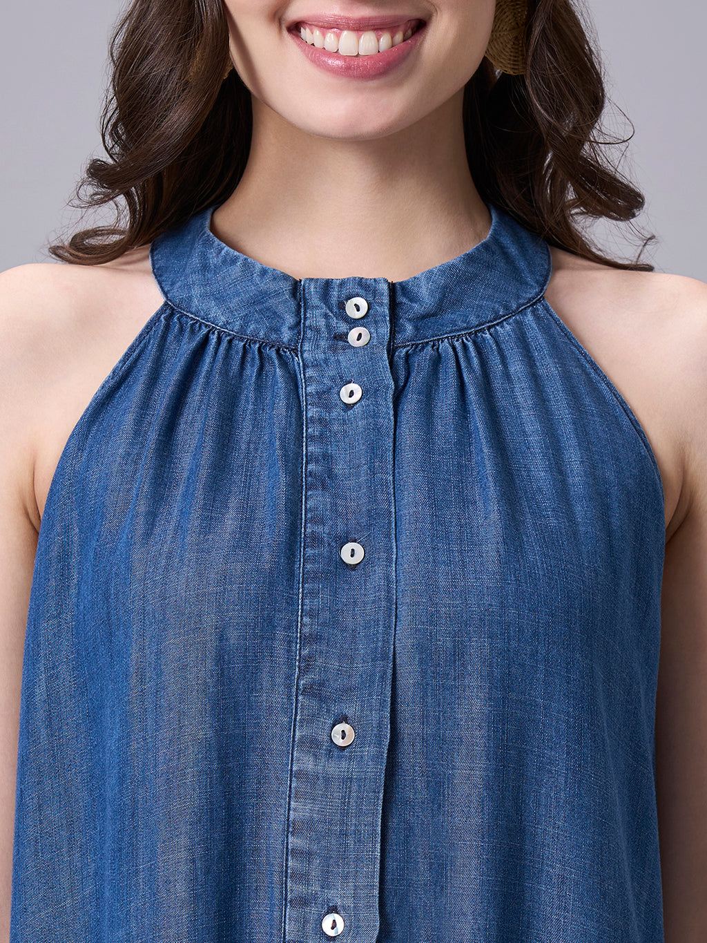 Women's Denim 100% Tencel Regular Fit Dress