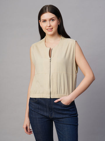 Women’s Cotton Boxy Fit Jacket Off-White