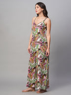 Women's Multi 100% Cotton Regular Fit Jumpsuit