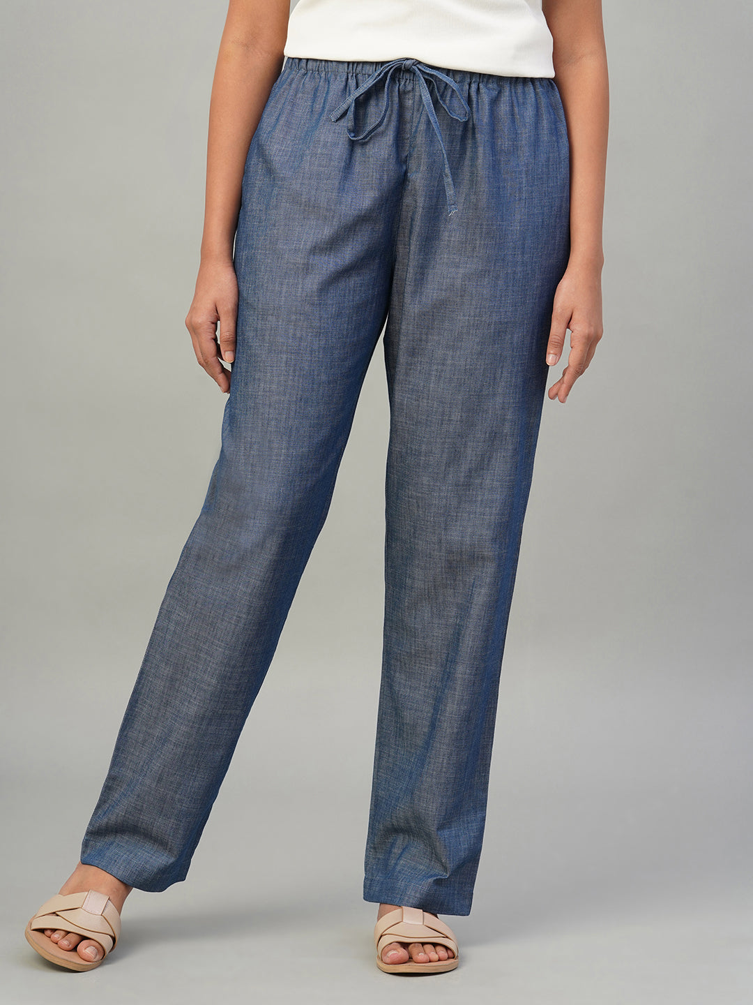 Women's Denim 100% Cotton Regular Fit Pant