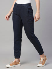 Buy Women's Linen Cotton Casual Wear Jogger Pants