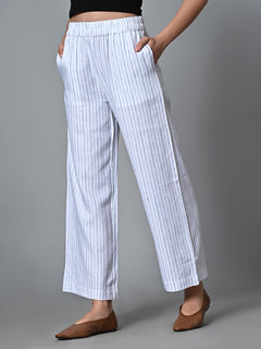 Women’s Linen Cotton Regular Fit Pant White
