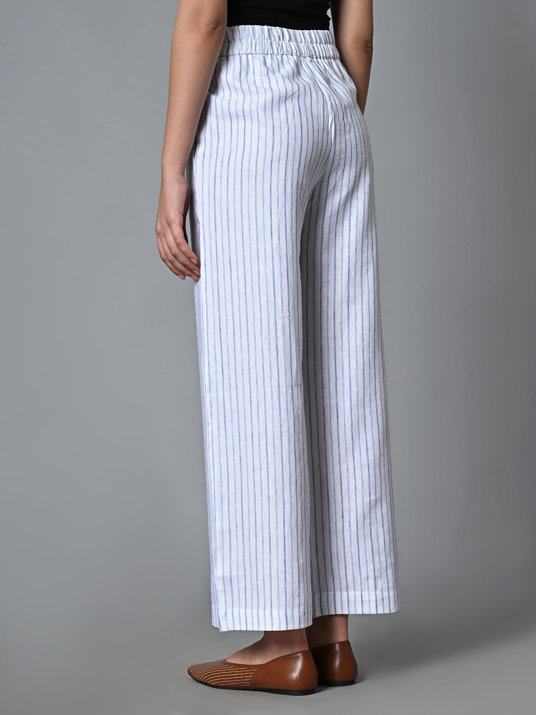 Buy Women's Linen Cotton Casual Wear Regular Fit Pants|Cottonworld