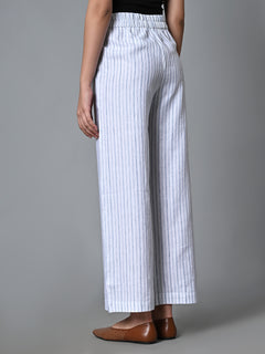 Women’s Linen Cotton Regular Fit Pant White