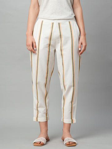 Women’s Cotton Linen Regular Fit Pant Natural
