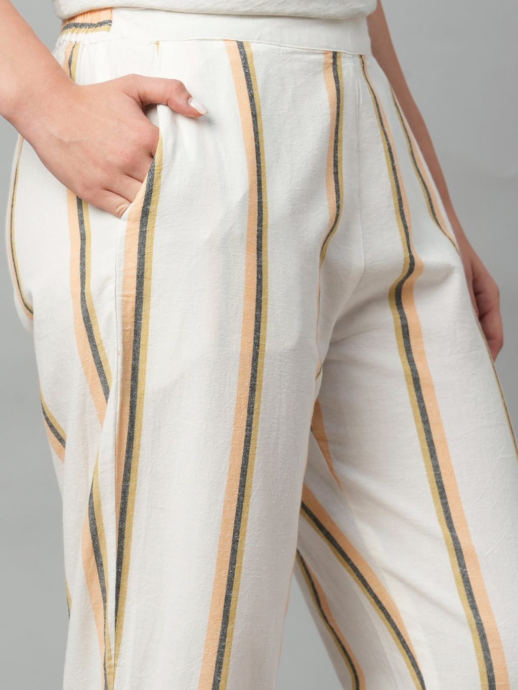Women's Natural Cotton Linen Regular Fit Pant