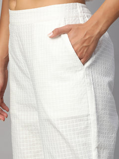 Women’s Cotton Regular Fit Pant White