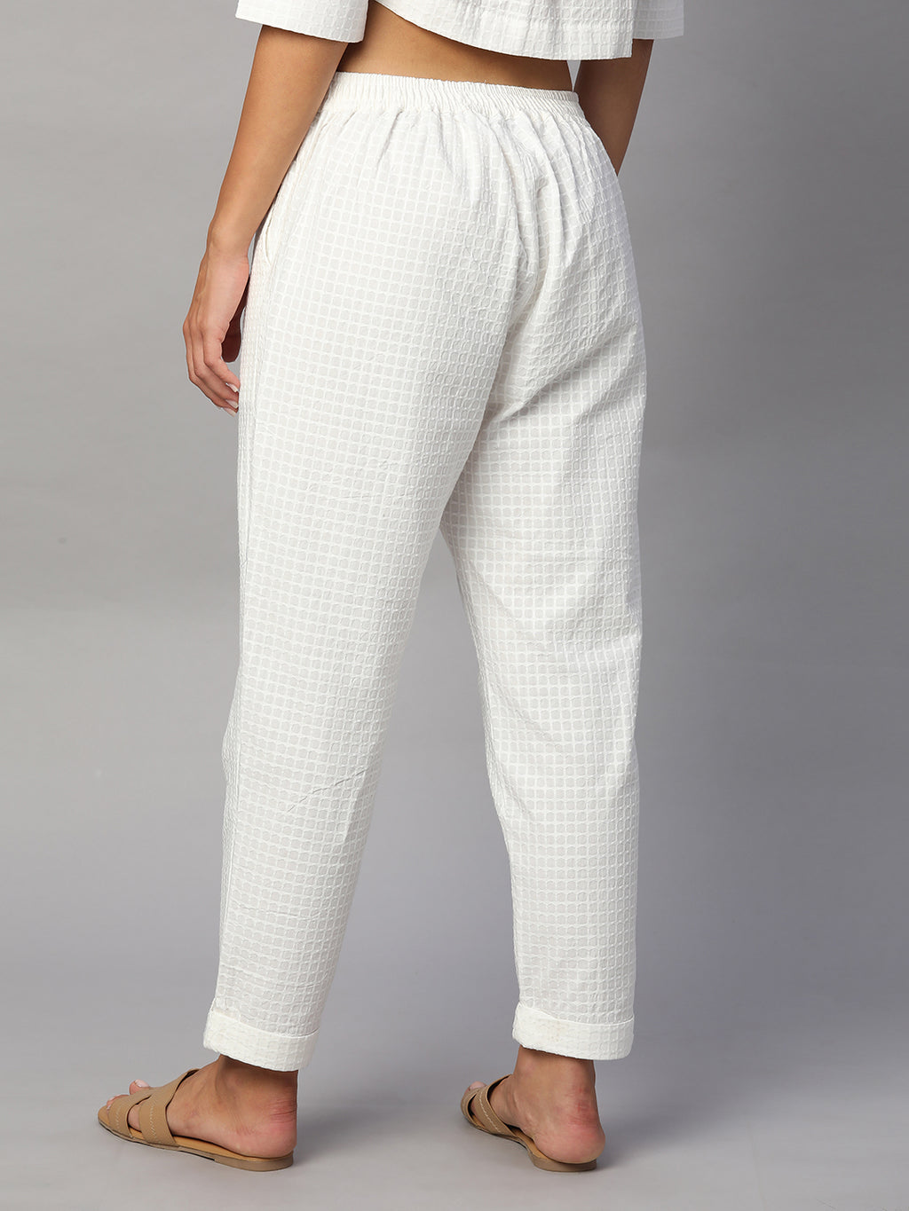 Women’s Cotton Regular Fit Pant White